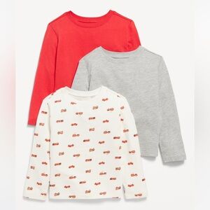 Long-Sleeve T-Shirt 3-Pack for Toddler Boys